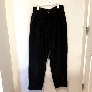 Black corduroy pants